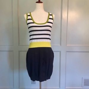Milly knit striped racerback dress Size M